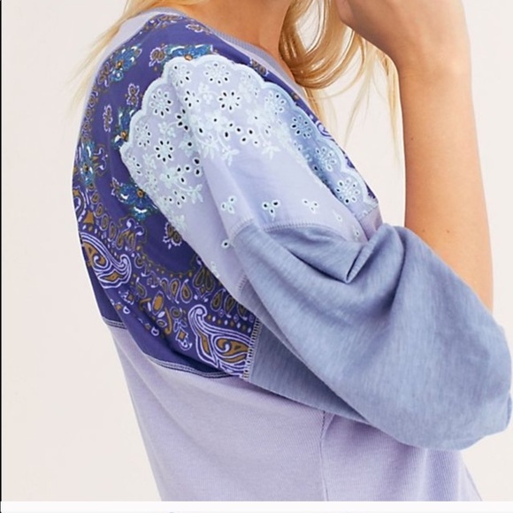 We The Free [Free People] Feelin’ it patchwork top - Picture 3 of 8